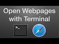 How to Open a Webpage using Terminal on a Mac