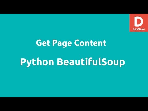 Python Beautifulsoup Get Page Content