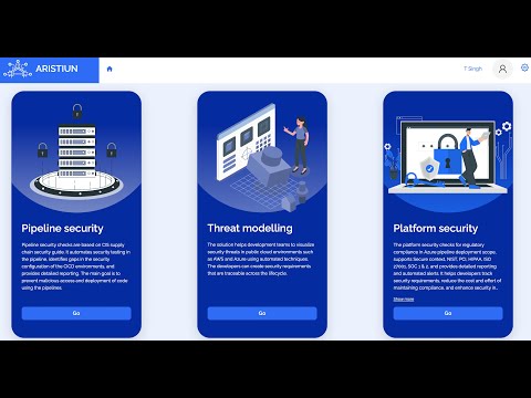 Onboard Aristiun (Automated  Threat Modeling and Pipeline Security  from Azure Marketplace