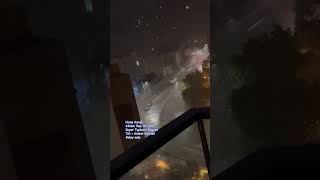 Hong Kong being hit by Super Typhoon Ragasa #hongkong #staysafe  #ragasa  @hongkong