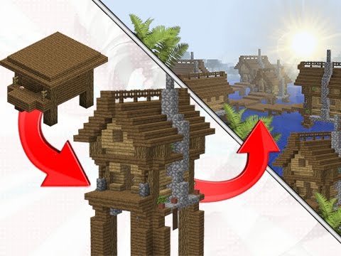 Minecraft: How To Transform A Witch Hut Into A Village!