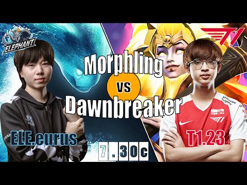 Dawnbreaker Safelane | T1.23 | 7.30C DAWNBREAKER HARD CARRY TI 10 STRAT | 7.30c Gameplay Highlights