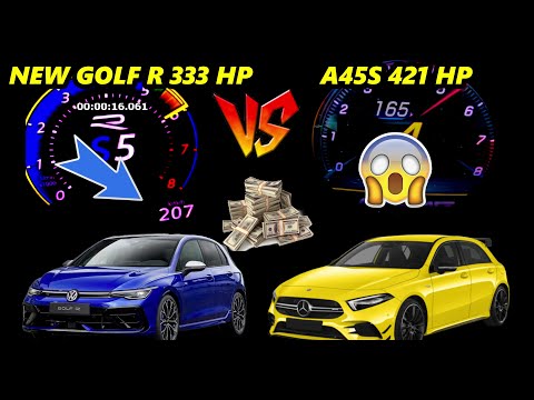 2025 Volkswagen Golf 8.5 R vs Mercedes-AMG A45 S – DRAG RACE & E-Commerce Insights 0 - 270 km/h