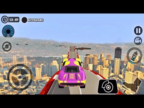 Impossible Car Tracks 3D - Pink Car Driving Stunts Simulator Level 20 Completed - Android Gameplay