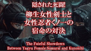 隠された死闘！柳生女性剣士とくノ一の宿命の対決: The Fateful Showdown Between Yagyu Female Samurai and Kunoichi