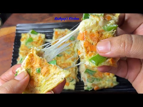 Egg Cheese Omelette | 5 Minutes Recipe | Easy Healthy Breakfast Recipe | Lunchbox |Kashyap's Kitchen