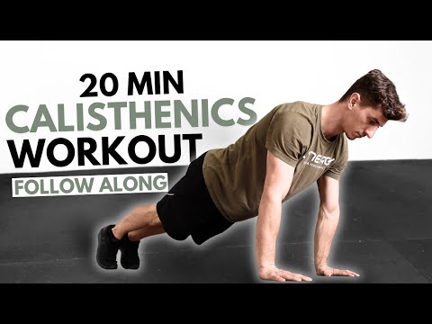 20 Min CALISTHENICS Workout with Beginner Variations | Follow Along