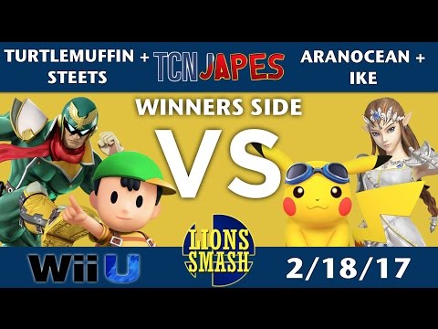 TCNJapes - Steets + Turtlemuffin vs AranOcean + Ike - SSB4 Doubles - Smash Wii U - Smash 4