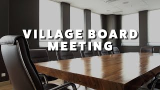 VOA - Village Board - 1/23/18