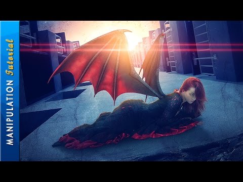 Neon Glow Effect Portrait Photoshop Tutorial