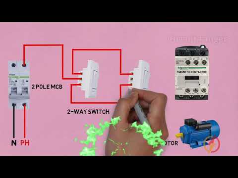 DOL Starter Motor Fwd Rev Power wiring Dol starter power wiring diagram