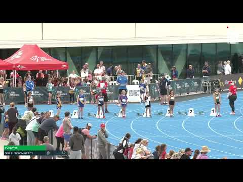U10 Girls 100m Heat 3: 2022-23 State Combined Events Championships - Saturday