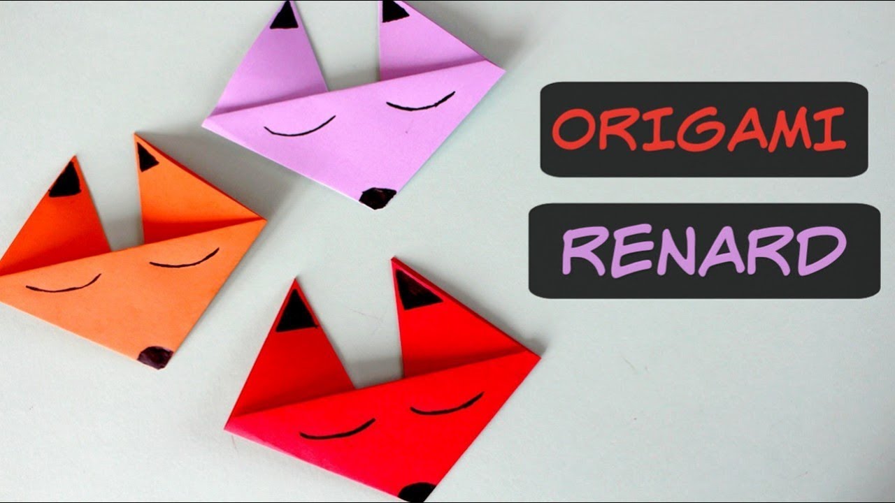 Renard en ORIGAMI - Facile et Rapide