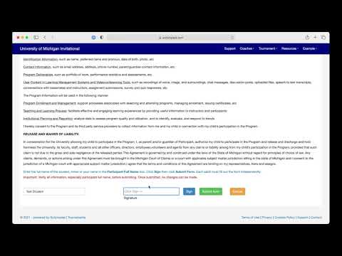 UMSO 2021 Release Form Parent Tutorial