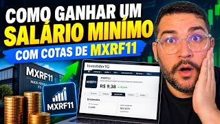 R$ 1.621 POR MÊS COM MXRF11: QUANTAS COTAS VOCÊ PRECISA?