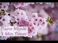 3 Minute Timer Piano Music And Rain Nature Sounds