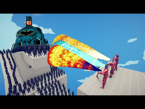 100x BATMAN + 2x GIANT vs 2x EVERY GOD - Totally Accurate Battle Simulator (TABS)