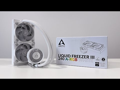 ARCTIC Liquid Freezer III 240 A-RGB white - Unboxing & Install on Intel LGA 1851 + Clean PC Build!
