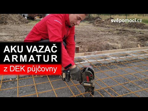 Práce s aku vazačem armatur