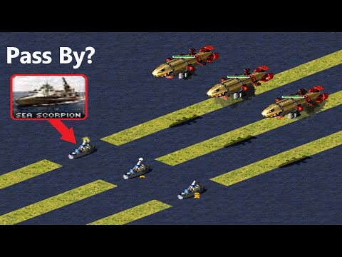 Can Kirovs pass by Sea Scorpions? - Red Alert 2