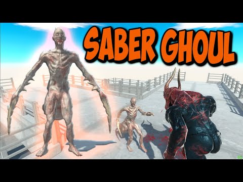Saber Ghoul vs Every Unit 1v1- Animal Revolt Battle Simulator Halloween Update