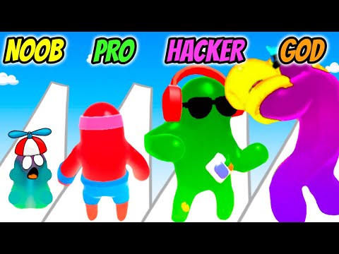 Join Blob Clash 3D - NOOB vs PRO vs HACKER vs GOD