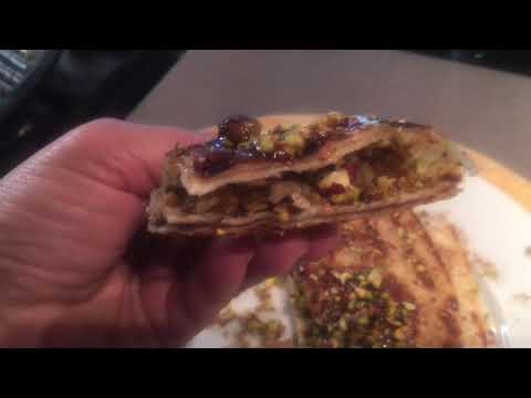 Baklava "Tortilla" Recipe (with Walnuts, Pistachios, Orange Zest, Greek Honey, and More!)