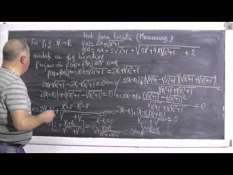 Lectia 372 - O problema cu functii bijective rezolvata impreuna cu Andreea - Clasa 10
