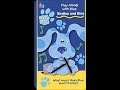 Opening To Blue S Clues Rhythm And Blue 1999 VHS