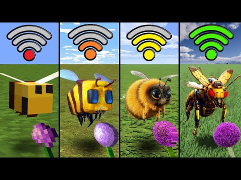 bee using with different Wi-Fi in Minecraft