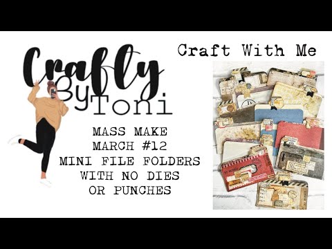 #craftwithme …MASS MAKE MARCH #12 MINI FILE FOLDERS …#junkjournalideas #massmakemarch2025