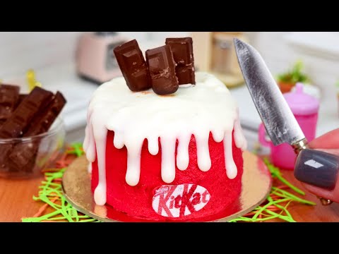 🍫 Satisfying Miniature Chocolate KITKAT Cake Decorating |Best Mini Yummy Cake Recipe By Mini Sweets