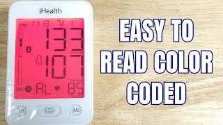 iHealth ACCU LUMINATE BLOOD PRESSURE MONITOR REVIEW – COLOR CODED EASY TO USE AND SEE
