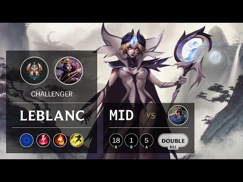 LeBlanc Mid vs Yasuo - EUW Challenger Patch 9.9