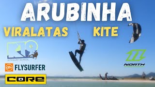 Treino de Kitesurf em Arubinha Totalmente Vazia