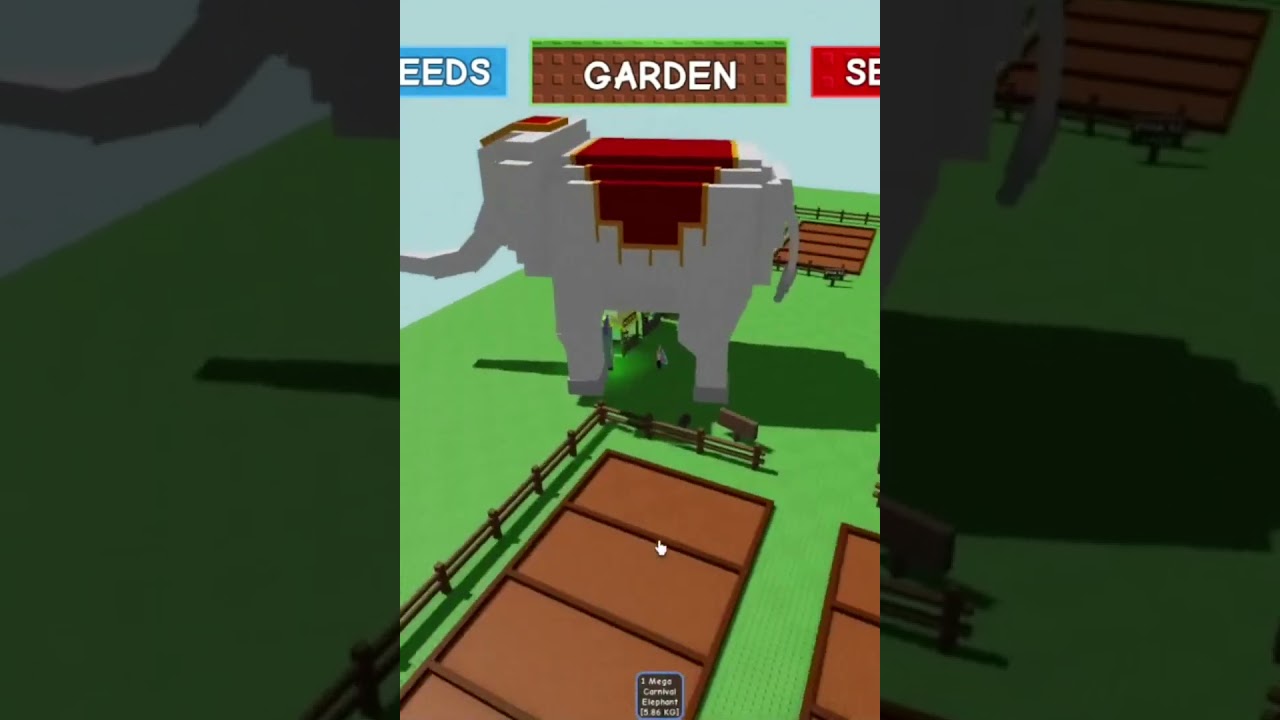 ＜ロブロックス＞ひさしぶりに「庭」にいったら動物達が高齢化！変異させてみたらビックリ！！#roblox #ロブロックス #ショート #shorts #growagarden #庭 #変異#象