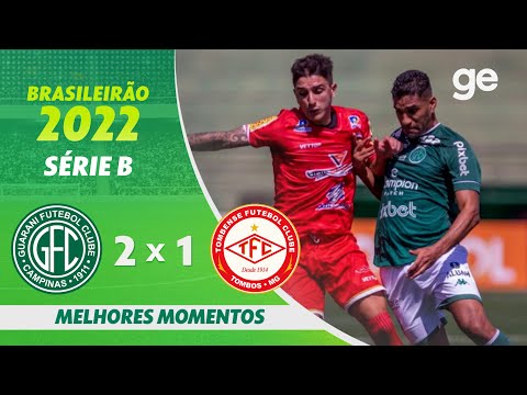 Gols e lances de Guarani x Tombense