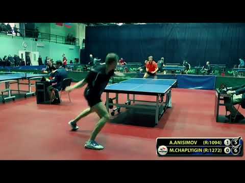 1.ЧАПЛЫГИН - АНИСИМОВ Moscow Championship table tennis настольный теннис