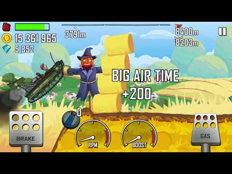 Hill Climb Racing \ Super Countryside \ 9106 meters on Super Off-Road