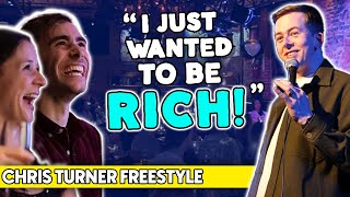 This Comedian FREESTYLES about the Crowd's Lives and Dreams | Chris Turner