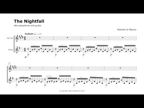 Roberto Di Marino - The Nightfall - Alto Saxophone and Guitar