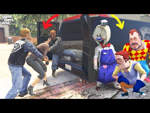 KIZ KURTARMA GÖREVİNİ KİM BAŞARACAK ? 😱 GTA 5 Dark Riddle - Scary Teacher - Hello Neighbor