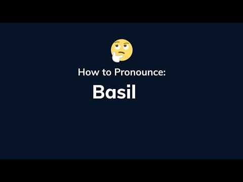 How to Pronounce Basil | Learn English Pronunciation