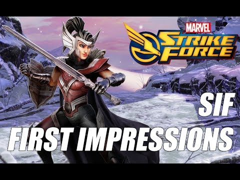 Sif Rank up, First Impressions & Gameplay - Marvel Strike Force