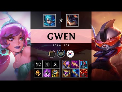 Gwen Top vs Rumble - KR Challenger Patch 25.21