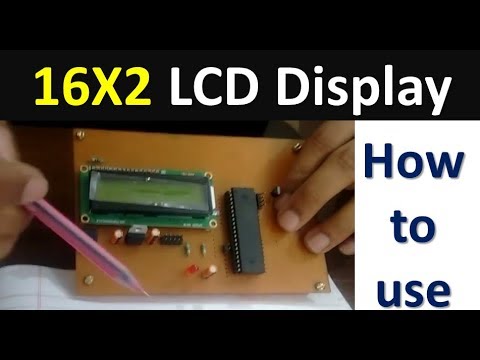 16X2 character LCD display working How to use in Project