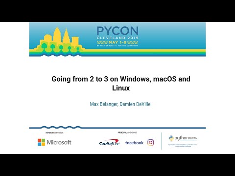 Image thumbnail for talk Going from 2 to 3 on Windows, macOS and Linux