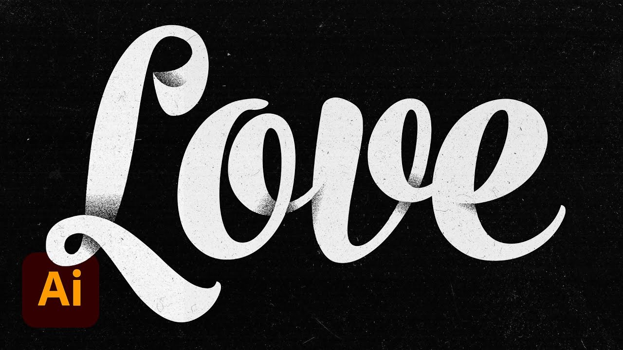 Grainy Shading Illustrator Text Effect Tutorial (+ FREE Textures!)