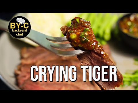 CRYING TIGER - I will show you how CRYING TIGER really gets its name in a pan,  more traditional BBQ
