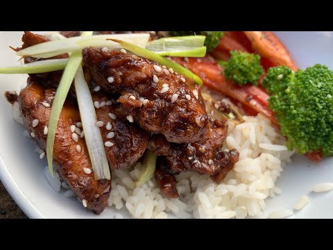 EASY - Teriyaki Chicken and Rice - Chicken Teriyaki -...